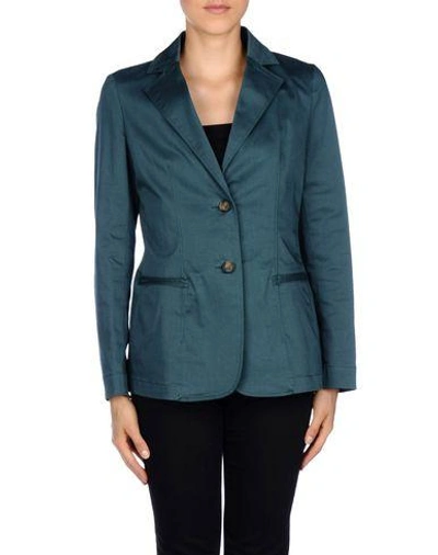 Shop Alviero Martini 1a Classe Blazer In Deep Jade