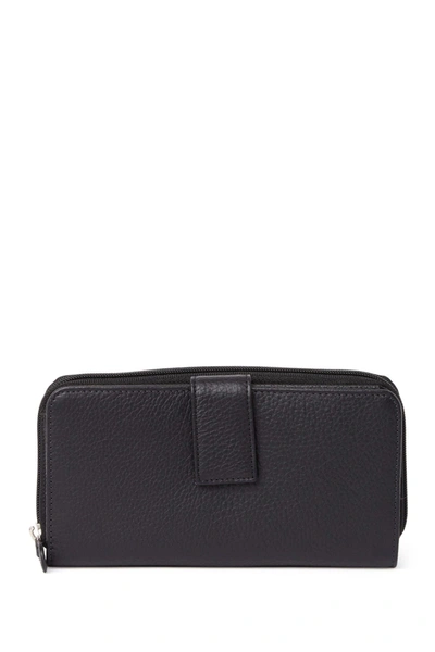 Shop Mundi All-in-one Leather Continental Wallet In 08n-black
