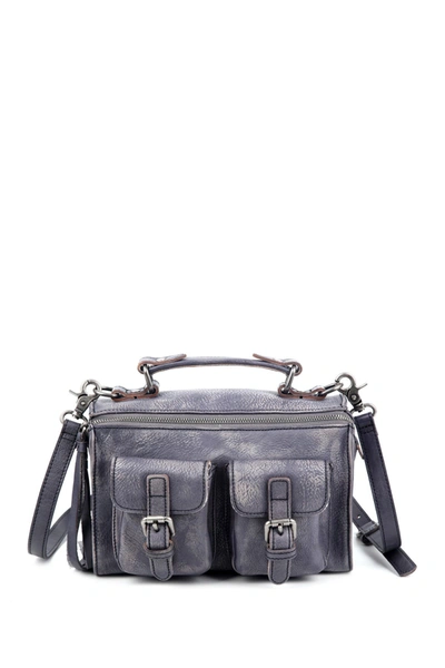 Shop Old Trend Las Luna Leather Crossbody Bag In Grey