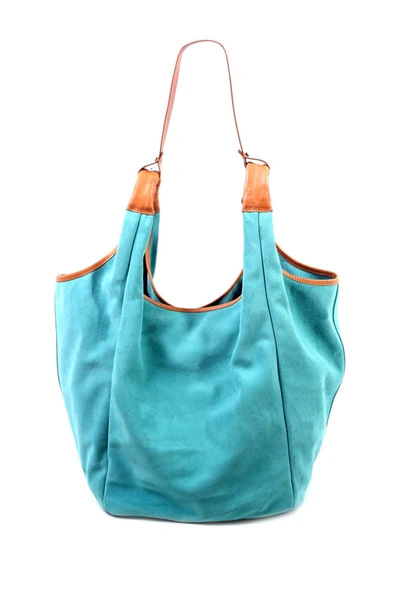 Shop Old Trend Rose Valley Hobo Shoulder Bag & Pouch In Aqua