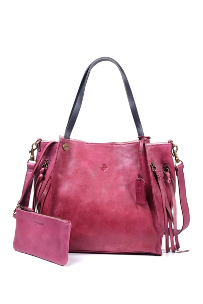 Shop Old Trend Daisy Leather Tote Bag In Orchid