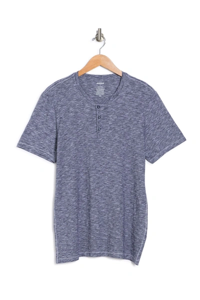 Shop Abound Short Sleeve Fineline Henley T-shirt In Navy White Fineline