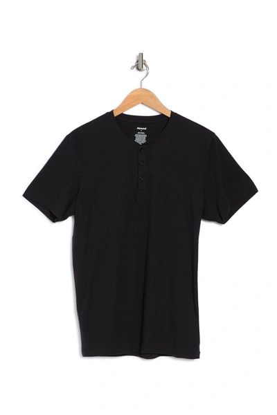 Shop Abound Short Sleeve Henley T-shirt In Black Rock