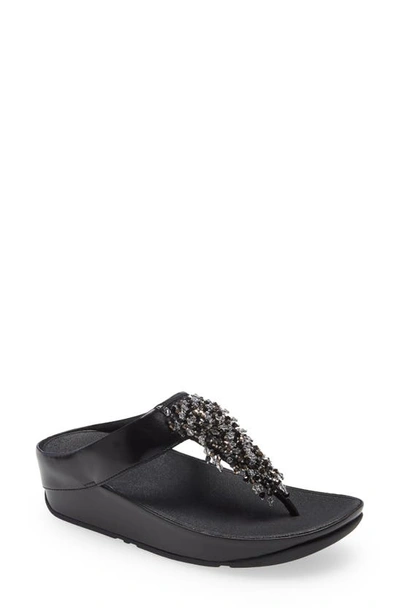 Shop Fitflop Rumba Sandal In All Black
