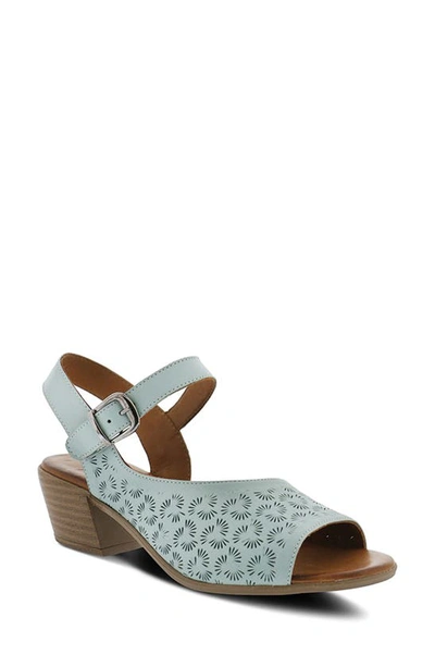 Shop Spring Step Delia Sandal In Mint Green Leather