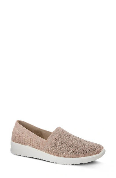 Shop Flexus By Spring Step Century Slip-on Sneaker In Champagne Fabric