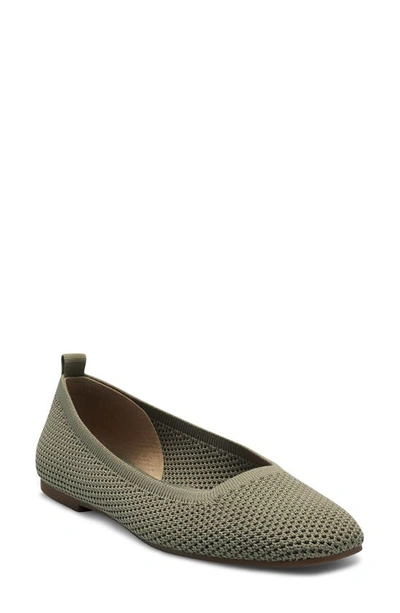 Shop Lucky Brand Daneric Ballet Flat In Fossilized Textile