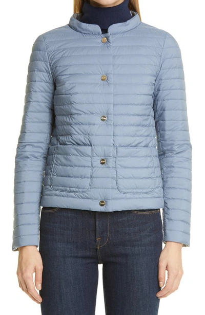 Shop Herno Reversible Water Repellent Down Puffer Jacket In Azzurro