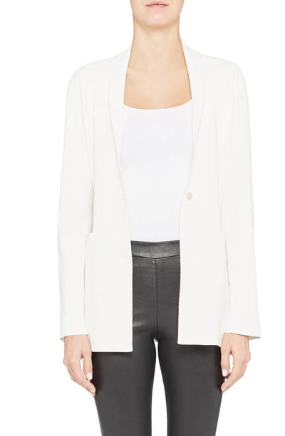 Shop Theory Etiennette Shawl Collar Jacket In Ivory