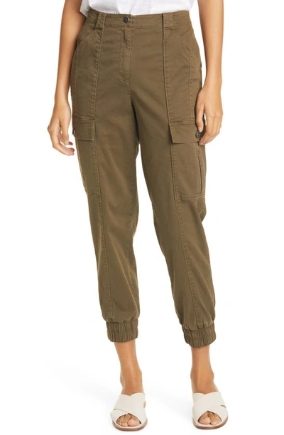 Shop Cinq À Sept Kelly Cargo Ankle Joggers In Olive