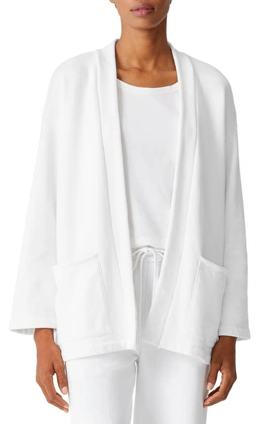 Shop Eileen Fisher Organic Cotton Jacket In White