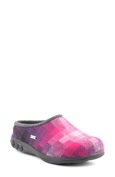 Shop Therafit Shoe Stefani Slipper In Fuchsia Wool