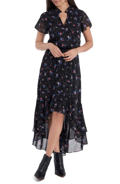Shop 1.state Wildlfower Bouquet High/low Dress In Tranquil Ditsy Grdn