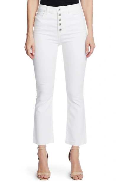 Cece Crop Kick Flare Ankle Jeans In Ultra White | ModeSens