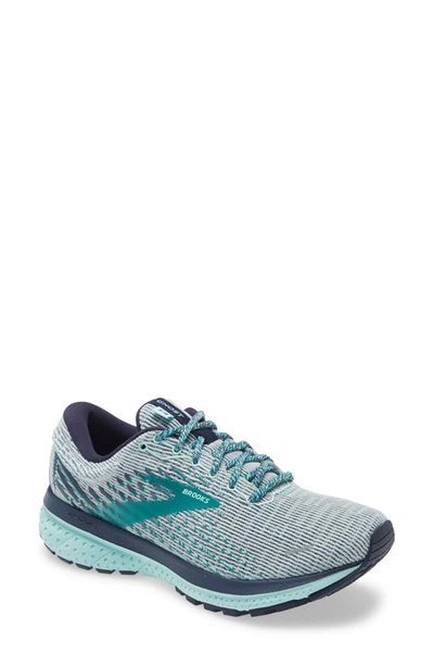 Shop Brooks Ghost 13 Running Shoe In Grey/ Navy/ Parasailing