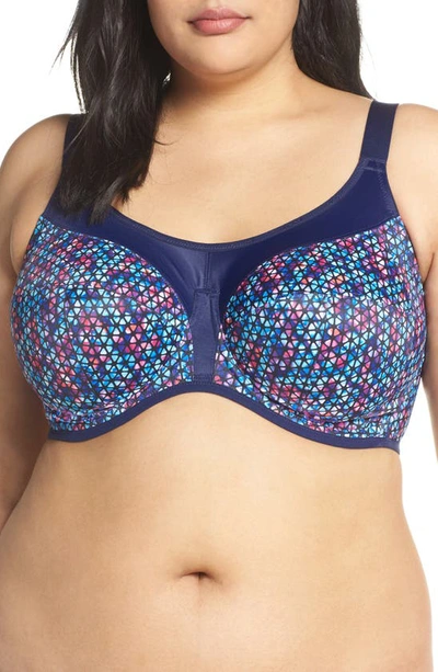 Shop Elomi Underwire Sports Bra In Neo Geo