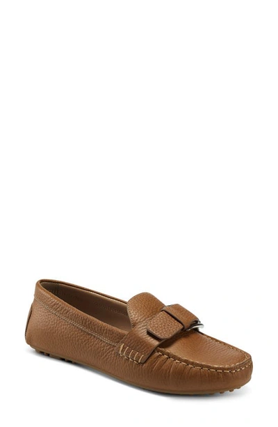 Shop Aerosoles West Buckland Loafer In Tan Leather