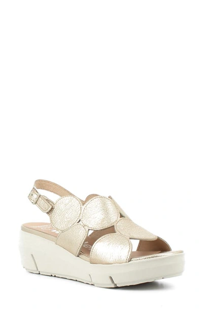 Shop Wonders Platform Sandal In Platino