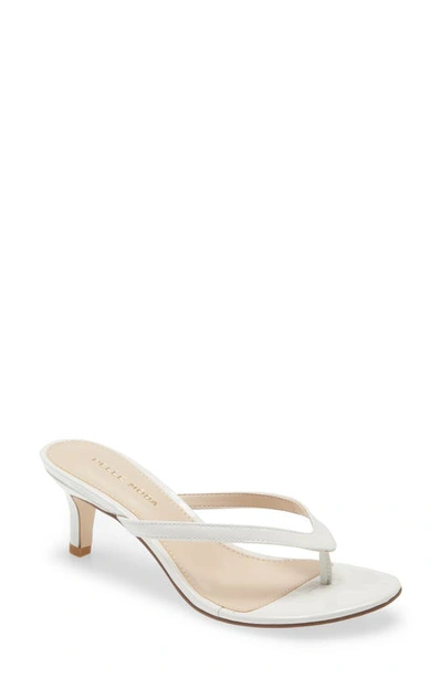 Shop Pelle Moda Slide Sandal In White Patent