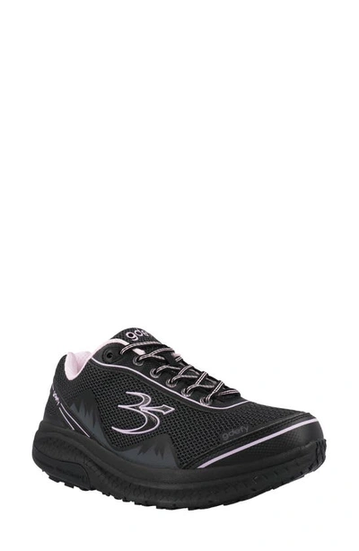 Shop Gravity Defyer Mighty Walk Sneaker In Black / Purple