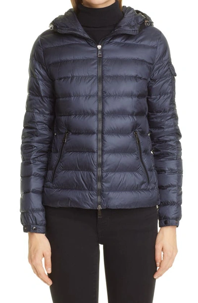 Shop Moncler Bles Water Resistant Lightweight Down Puffer Jacket In Navy