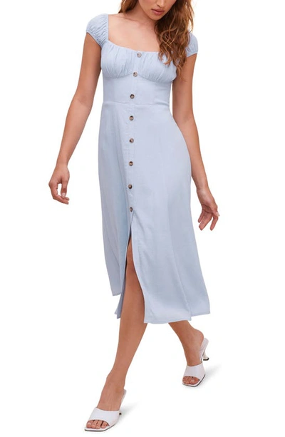 Shop Astr Bonjour Dress In Powder Blue