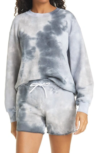 Shop Cotton Citizen Brooklyn Oversize Crew Sweatshirt In Ocean Haze