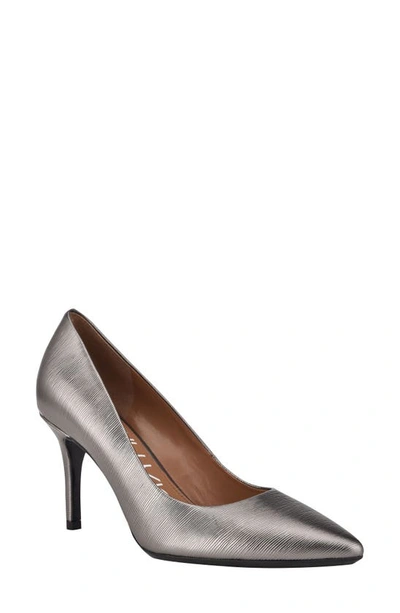 Shop Calvin Klein Gayle Pump In Grale Leather