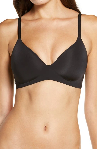 Shop Le Mystere Second Skin Wireless Bra In Black