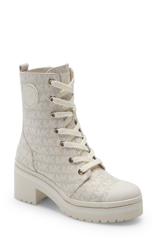 Michael Michael Kors Corey Combat Boot In Natural / Light Cream | ModeSens