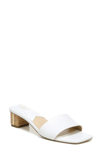 Shop Franco Sarto Cruella Slide Sandal In White Leather