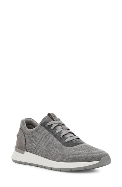 Shop Ugg Adaleen Sneaker In Grey Jersey Fabric