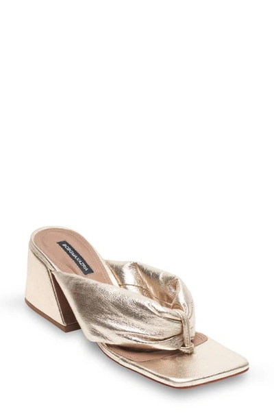 Shop Bcbgmaxazria Callie Slide Sandal In Gold