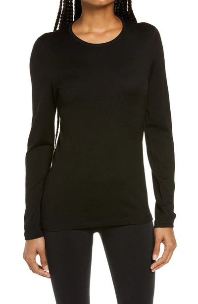 Icebreaker 260 Tech Long Sleeve Crewneck T-shirt In Black