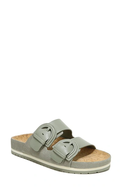 Shop Vince Glyn Slide Sandal In White Sage