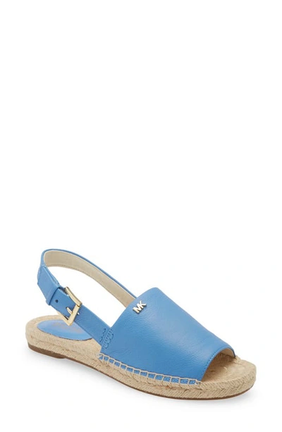 Shop Michael Michael Kors Fisher Espadrille Sandal In Pacific Leather