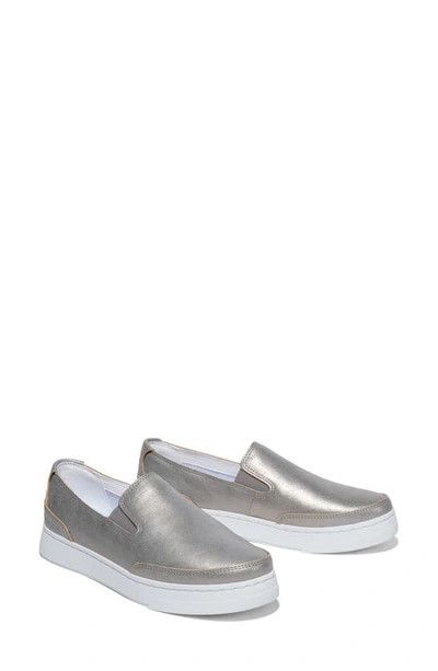 Shop Timberland Atlanta Green Slip-on Sneaker In Medium Grey Metallic