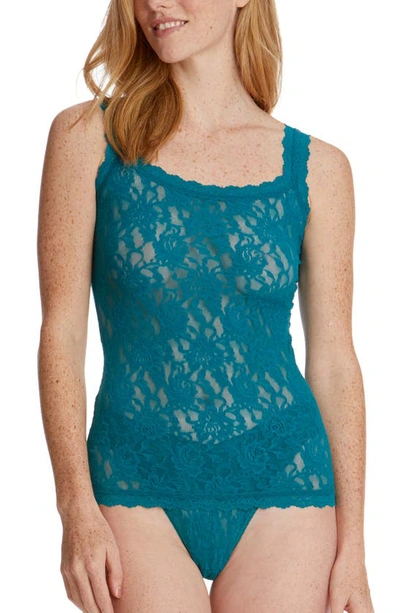Shop Hanky Panky Signature Lace Camisole In Night Forest Green