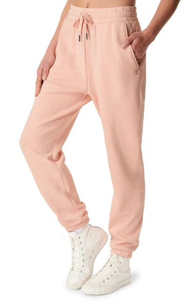 Shop Sweaty Betty Essential Pocket Joggers In Antique Pink