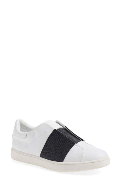 Shop Vince 'vista' Slip-on Sneaker In Plaster/ Black Calf Leather
