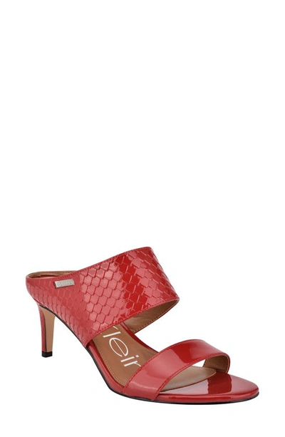 Shop Calvin Klein Cecily Slide Sandal In Rempa