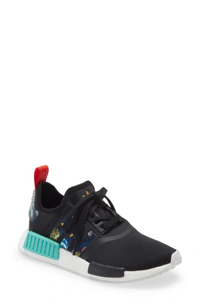 Shop Adidas Originals Nmd R1 Sneaker In Core Black/ Mint
