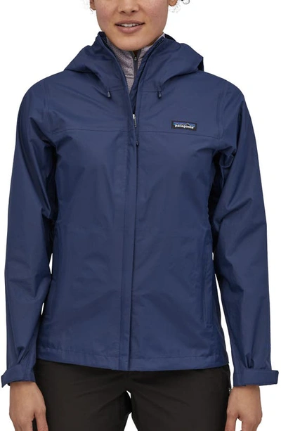 Shop Patagonia Torrentshell 3l Packable Waterproof Jacket In Cny Classic Navy