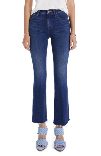 Shop Mother Frayed Flare Jeans In Home Movies