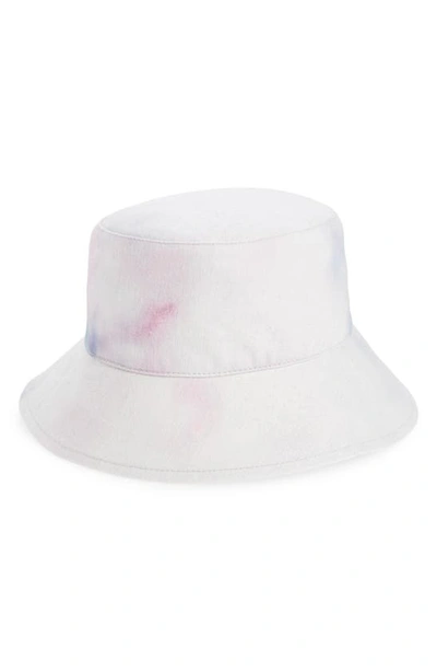 Shop Isabel Marant Loiena Tie Dye Logo Bucket Hat In White/tie Dye