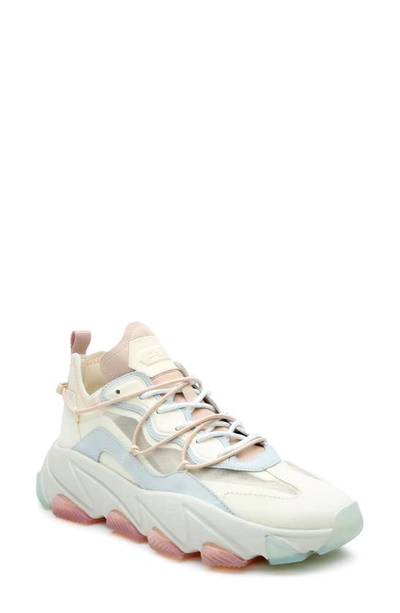 Ash Extra Bis Pastel Leather Chunky Sneakers In Pristine Multi | ModeSens