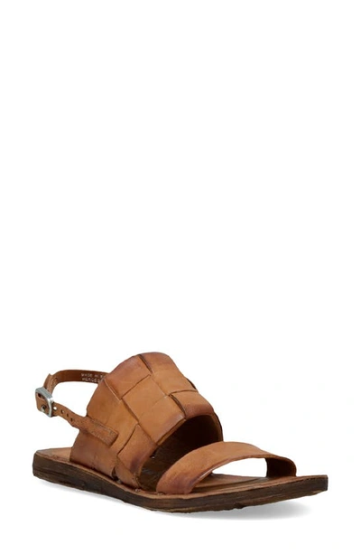 Shop A.s.98 Rowe Slingback Sandal In Whiskey Leather
