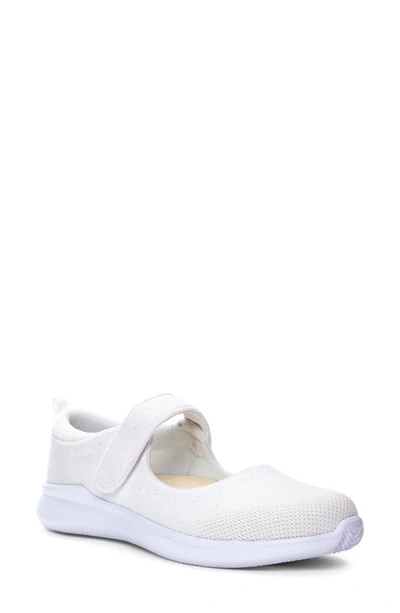 Shop Propét Travelbound Mary Jane Flat In White Fabric