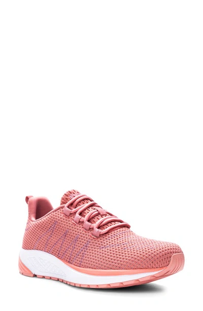 Shop Propét Tour Knit Sneaker In Dark Pink Fabric