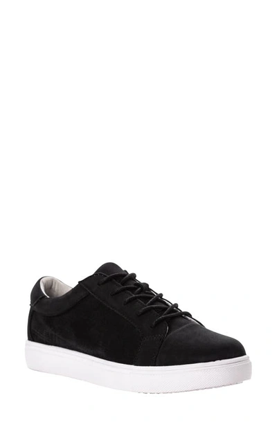 Shop Propét Anya Sneaker In Black Nubuck Leather